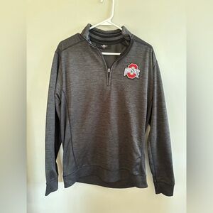 Ohio State Buckeye Official 1/4 Zip Pullover with Stretch Sides Size Large